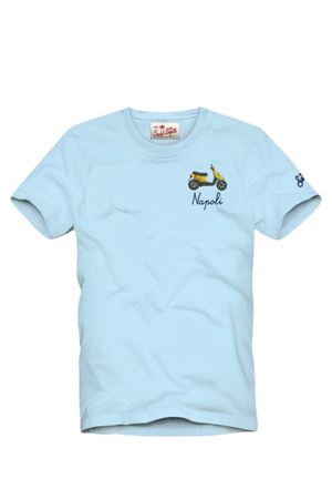 Portofino Man Cotton T-Shirt With Front Print MC2 SAINT BARTH | T-Shirt | POT000103321L